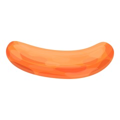 Chicken sausage icon. Cartoon of chicken sausage vector icon for web design isolated on white background