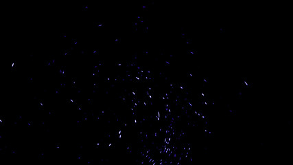 Perfect fire particles embers texture. Abstract flying sparkle overlays on background for text or space. Stock illustration.