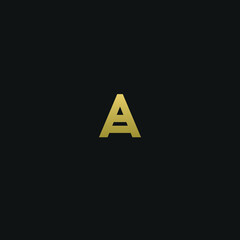 Creative modern elegant trendy unique artistic A AA initial based letter icon logo.