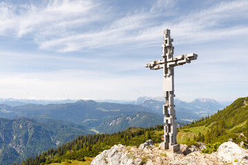 Summit of Mountain H&ouml;rndlwand in bavarian alps
