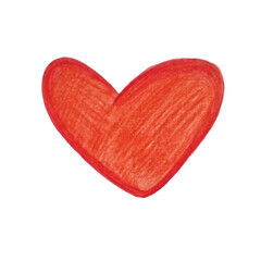 red heart colored pencils