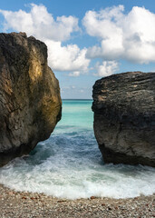 Rocks on the beach in Sumba, East Nusa Tenggara, Indonesia