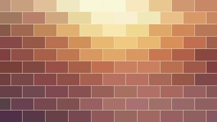 Obraz premium Glow golden brick wall texture abstract. Empty background.