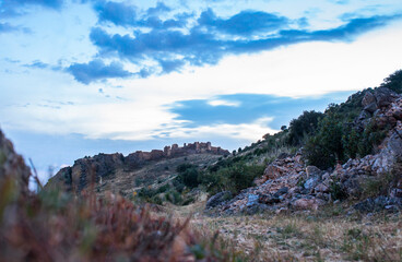 Fototapeta na wymiar Castle remains of Hornachos, Extremadura, Spain