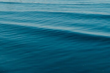 Landscape shot of a peaceful sea waves textures in Rio de Janeiro