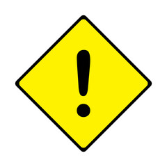 warning road sign 