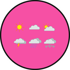 Obraz premium weather icon. illustration for web and mobile design.