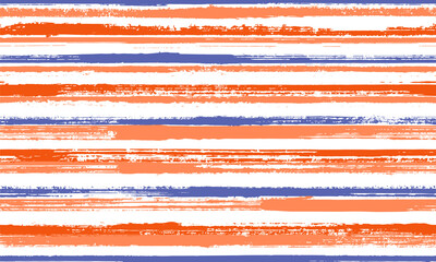 Pain hand drawn irregular stripes vector seamless pattern. Classic gift wrapping paper design. 