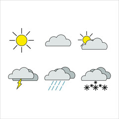 Obraz premium weather icon. illustration for web and mobile design.