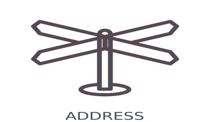 vector illustration of a cross