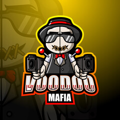 Mafia voodoo mascot esport logo design