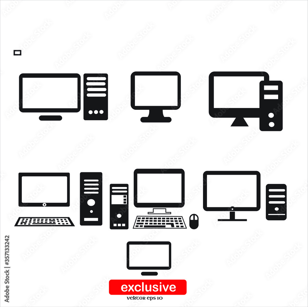 Aufkleber computer icon. icon.flat design style vector illustration for graphic and web design.