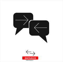 
Swap icons in flat style. icon.Flat design style vector illustration for graphic and web design.	
