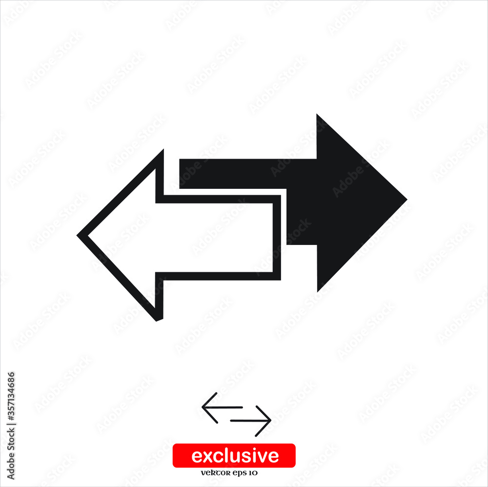 Poster swap icons in flat style. icon.flat design style vector illustration for graphic and web design.