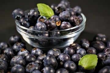 blueberries in a bowl