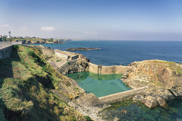 Tapia of Casariego natural pool on the coast, Asturias, Spain