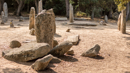 Megalithic site in Corsica