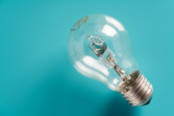 A variety of lighting bulb. Retro incandescent, halogen and mercury
