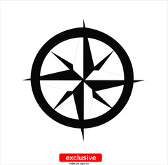 compas  icon. icon.Flat design style vector illustration for graphic and web design.   © icon