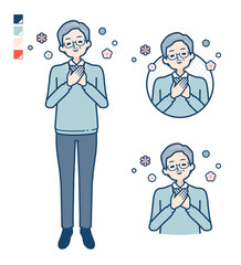 simple senior man_healing