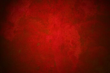 Schmutzige Wand als Hintergrund Textur mit roter Farbe
