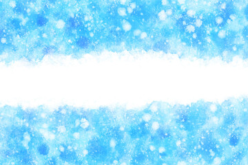 氷 水 夏 ブルー 水彩 背景