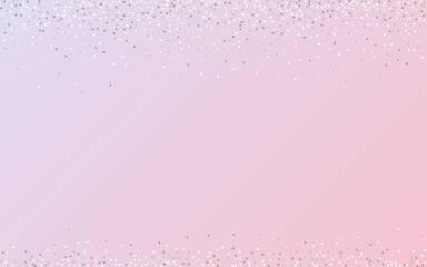 White Dust Falling Pink Background. Art Circle 