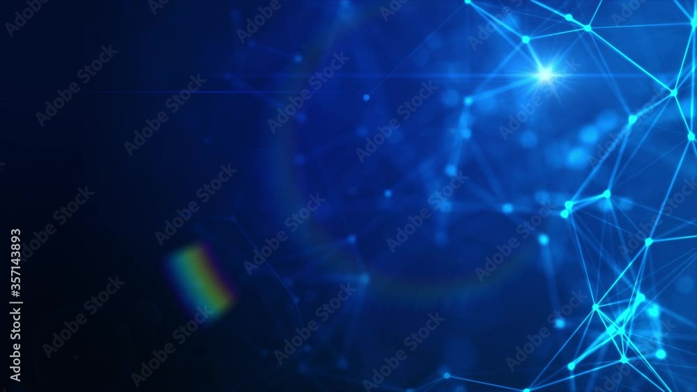 Poster abstract background particle and lighting effect floating and flow, for cyberspace concept, with dar