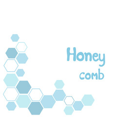 Abstract  Honeycomb on white background.