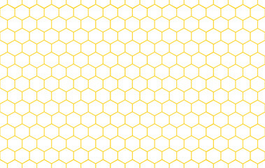 Stoffe zum Nähen Abstract Honeycomb seamless pattern on white background.