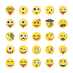Smileys Flat Icons 