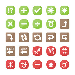 Symbols Flat Icons Collection 