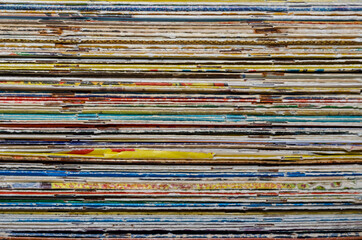Texture of old magazines and comics.