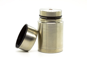 Stainless steel thermos for food and drinks