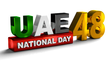 United Arab Emirates national day, spirit of the union, UAE National day of UAE and Flag day, Anniversary Celebration Card 2 December, UAE 48 Independence Day