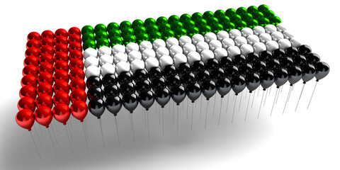 Fototapeta premium United Arab Emirates national day, spirit of the union, UAE National day of UAE and Flag day, Anniversary Celebration Card 2 December, UAE 48 Independence Day