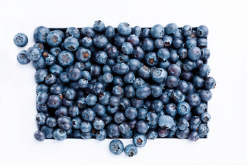 Blaubeeren im Viereck