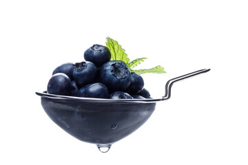 Cocktails sieb voll Blaubeeren