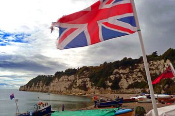 Beer beach on the Jurassic Coast South Devon England United Kingdom