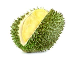 durian fruit isolated on white background ,Thai fruit