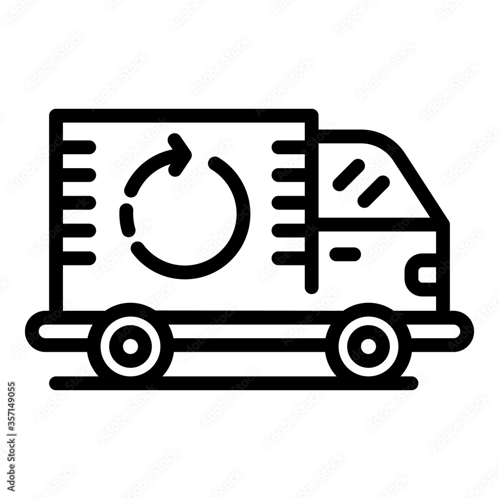 Poster after sales serviceicon. outline after sales service vector icon for web design isolated on white ba