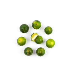 Calamansi lime known as Limau Kasturi in Malaysia