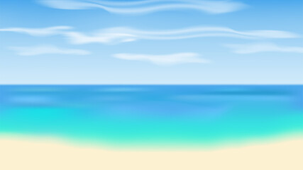 Seaside view, summer beach