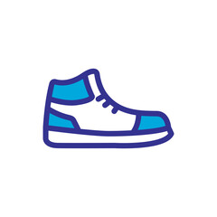 basketball shoes icon color style design