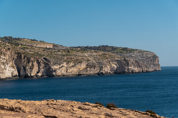 Fototapeta na wymiar Coastal view of Malta island