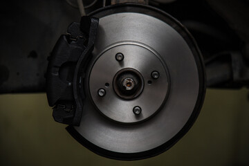 car brake system front replacement - obrazy, fototapety, plakaty