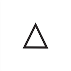 Triangle line icon