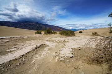 mesquite flat sand dunes in death valley national park in california, usa