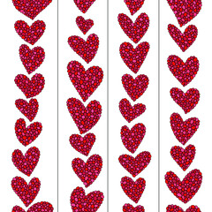 Seamless stripped red pattern.