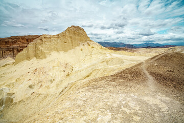 hikink the golden canyon - gower gulch circuit in death valley, california, usa